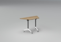 Table de formation modulaire moderne LIWEI, gain de place, avec chaises pliantes en maille à roulettes pour bureau et salle de conférence