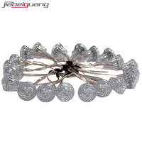 DC24v 60mm 18 LEDS RGBA Pixel LED Blub UCS8904 IC Cabochon Éclairage pour Manèges d'Attraction