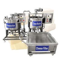 Pasteurisateur de fromage combiné 100-1000 litres, machine à fabriquer le fromage en cuve triangulaire de petite taille, prix à partir du lait de vache