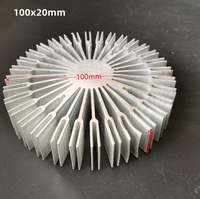 10mm 23mm 28mm 36mm 41mm 52mm 90mm 100mm dissipateur de chaleur en aluminium pour 20W 30W 50W 100W lumière LED COB haute puissance