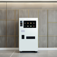 Distributeur automatique de boissons chaudes et froides, café, accepteur de monnaie/espèces, distributeur intelligent, acier galvanisé, verre trempé, 300-600 pièces