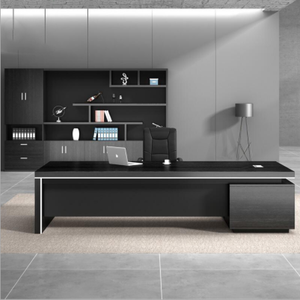 लक्जरी कार्यालय की मेज कार्यकारी डेस्क लकड़ी एल आकार के लिए कंप्यूटर कार्यालय डेस्क टेबल कार्यालय फर्नीचर - Product Image 3