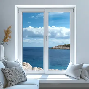 Villa sürgülü pencere görünmez drenaj ev ses yalıtımı çift camlı güneşlikler kepenkleri termal mola alüminyum sürgülü pencereler