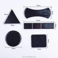 Coussinets en gel PU super flexibles de 80 mm, épaisseur 2,5 mm, certifiés ROHS, auto-adhésifs, antidérapants, pour tableau de bord et clavier, réutilisables, écologiques