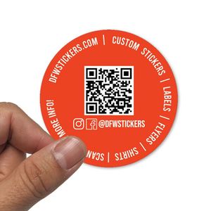Autocollant découpé en vinyle PVC résistant aux UV et à l'eau, impression d'étiquettes de logo, autocollants découpés avec code QR pour la promotion - Product Image 5