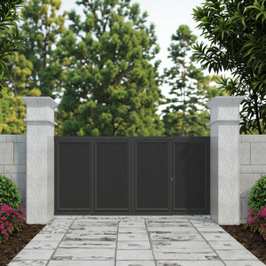 Casa moderna cancello principale esterno Design in alluminio elettrico scorrevole giardino cancello per vialetto anteriore costruito cantieri - Product Image 2