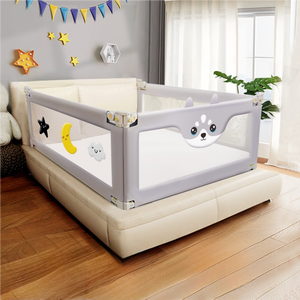 Thấp Moq Bảo Vệ An Toàn Ngủ Bảo Vệ Giường Bảo Vệ Đường Sắt Trẻ Em Bé Bên Hàng Rào Có Thể Điều Chỉnh Thêm Giường Dài Đường Ray Cho Bé - Product Image 4