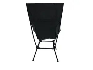 Chaise de camping pliante à cadre carré à dossier haut en alliage d'aluminium de haute qualité pour l'extérieur