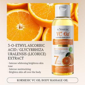 Olio da Massaggio Corpo KORMESIC 100ml Etichetta Privata Personalizzata Schiarente Macchie Scure Anti-Età Idratante con Vitamina C Rosa <span class=keywords><strong>Cocco</strong></span> Curcuma - Product Image 6