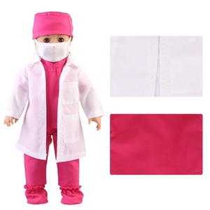 Juguete para juego de simulación, ropa de <span class=keywords><strong>muñeca</strong></span> de 18 pulgadas, médico y enfermera uniforme de, ropa, accesorios para muñecas - Product Image 3