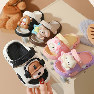รองเท้าแตะเด็ก - สไตล์การ์ตูนฤดูร้อน - รองเท้าเด็กชายและเด็กหญิง - กันลื่น น้ำหนักเบา พื้นนุ่ม - รองเท้าแบบสวมสองชิ้น - Product Image 1