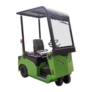 Three Wheels Drive Electric Tow Tractor Electric Tow Tractor with Rainshed and Windshield Electric Forklift Battery Tow Tractor
