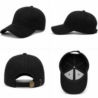 Casquettes de baseball ajustables de couleur unie en gros, personnalisables avec logo brodé 3D, casquette à 6 panneaux pour hommes