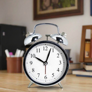 Kim loại thiết kế hiện đại Jumbo <span class=keywords><strong>Twin</strong></span> chuông báo động nhà bảng đồng hồ reloj trang trí trong nhà bàn đồng hồ báo thức - Product Image 4