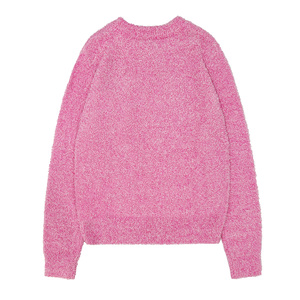 Phụ Nữ Sang Trọng Mohair Áo Len Biểu Tượng Tùy Chỉnh Siêu Mềm Mờ Ấm Mùa Đông Áo Thun Giản Dị Crew Cổ Dệt Kim Áo Len Cho Phụ Nữ Mùa Thu - Product Image 2