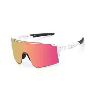 แว่นตาขี่จักรยานแว่นกันแดดกลางแจ้ง PC มอเตอร์ไซค์ป้องกัน UV400วิ่งขายส่ง