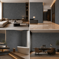 Panneau mural en PVC de luxe, imitation marbre, imperméable, panneaux muraux 3D avec texture décorative pour hall d'hôtel et intérieur de salle de bain