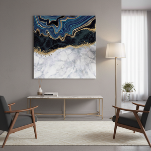 Golden Aura: Printed Canvas Artwork with Elegant Gold <b>Frame</b>,WRAPPED CANVAS - Product Image 3