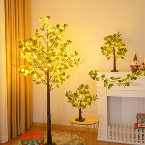 Luces LED para Árbol de Navidad, 180 cm, 136 LED, Hojas de Eucalipto, Decoración para el Hogar, Decoración para Fiestas Navideñas, Árbol Luminoso - Product Image 3