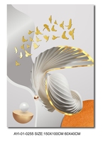 Peinture à l'huile acrylique abstraite moderne, art mural sur toile de paysage luxueux pour la décoration de la maison, pour le salon ou la chambre à coucher
