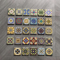 Carreaux muraux extérieurs en céramique fabriqués en usine 100x100, carreaux 3D Art Déco faits à la main pour salle de bain, hôtel, jardin