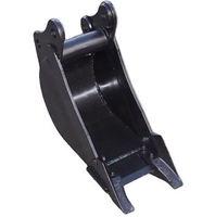 En stock : Godet de mini-excavatrice robuste pour chargeuse-pelleteuse JCB 3CX 4CX de 1,2 à 20 tonnes, largeur 400 mm 300 mm, Q345B+NM400, 1,3 m