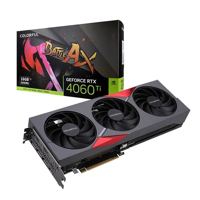 Tomahawk GeForce RTX 4060 Ti Deluxe Edition OC 16GB GDDR6 Fan-Cooled New Gaming Graphics Card for Desktop/Workstation