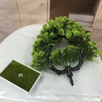 Arbre Bonsaï Artificiel Petit 24cm Plastique Bonsaï Artificiel Pin Décoration Maison