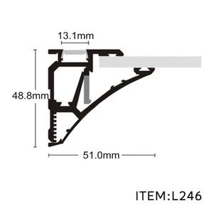 Profilo in alluminio estrusione LED canale perfile En Perfil De alluminio catalogo LED profili in alluminio - Product Image 6