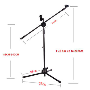 Biner Chân Đế Micro Chuyên Nghiệp 103 Chân Đế Micro Kim Loại Chân Đế Đứng Trên Sân Khấu Thiết Kế Ba Chân Ổn Định - Product Image 6