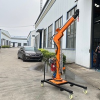 Grue de levage hydraulique montée sur la benne du camion, 1-2 tonnes, commande sans fil, grue portable pour camionnette, portée de levage de 4 m