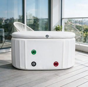 Portable Inflatable Ice <b>Bath</b> Tub Cold Plunge Barrel for Home Use with Water Chiller Connection - Product Image 1