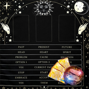 <span class=keywords><strong>Tarot</strong></span>-Legetuch für Legungen, Divinations-Altartuch, Astrologie-Orakel-Spielmatte - Product Image 5