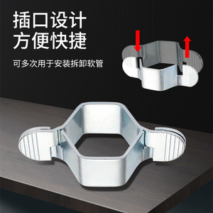 Jeu de clés à tuyau à 4 points, réglables, à mâchoires dentelées, taille métrique, pour écrous de robinet, réparation de tuyaux d'arrivée d'eau, d'évier de cuisine, de toilettes et de vannes d'angle - Product Image 3