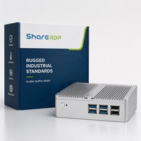 Sharerdp Intel Core I3 I5 10.ª Generación 10110U 10210U Chasis de Aluminio Sin Ventilador Pantalla Dual 6USB Windows Linux Office Mini PC de Escritorio