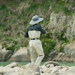 WST Waders de pêche combinaison de <span class=keywords><strong>chasse</strong></span> 3 couches imperméable respirant Wading pantalon taille poitrine pêche à la mouche - Product Image 6