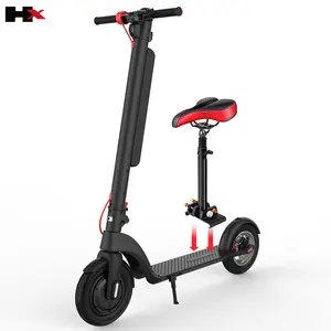 OEM max gamma di 45KM triple freni e passo 10 pollici air pneumatico regolatore di scooter elettrico con sedile