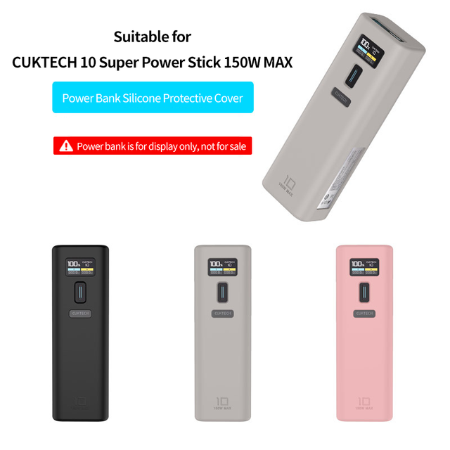 2025 New Wholes Sales Silicone Mobile Power Bank case for CoolTech 10 Super Energy Bar 150W MAX Power Bank