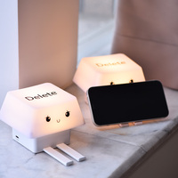 Lampe de table de bureau moderne à LED DC en ABS, nouveauté, pour la décoration intérieure, avec protection oculaire, intensité réglable et rechargeable par USB, vente en gros