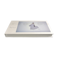Boîte d'emballage de CD et Album musical de luxe, blanc, deux pièces, personnalisé, avec insertion