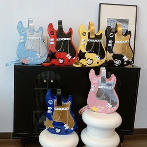 Neuankömmling Kreative Lustige Persönlichkeit Simulation Violine Orgel Gitarre Pu Messenger Bag Damen Leder Mode Rucksack Geldbörse - Product Image 2