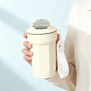 Taza de Café de Acero Inoxidable en Oferta, Taza de Viaje para Agua, Chocolate Caliente, Novedosa, de 15 oz, Sublimable, con Platillo - Product Image 2
