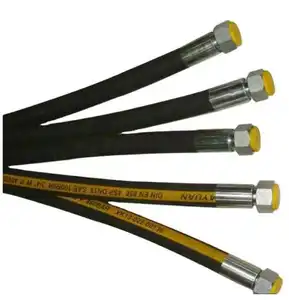 1/4 עמיד מקצועי 3/8 1/2 אינץ 'sae 100 r2 ב/2sn הידראולי גומי צינור 300bar