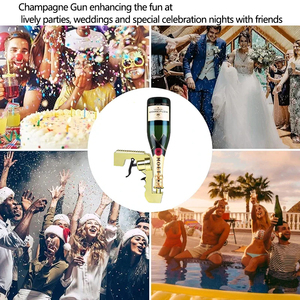 Pistolets à bière, flacons à alcool, distributeurs réglables, bouteilles à vin rouge fantaisie en plastique – Articles de fête pour la remise des diplômes et les mariages - Product Image 3