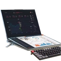 Laptop Layar Ganda Ultra Tipis 16" + 16" Layar Sentuh Laptop Windows 11 I5 I7 Generasi ke-12 12450H 16GB 1TB Laptop Gaming Termurah