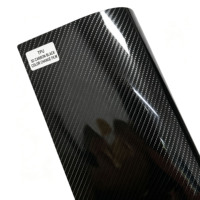 Film de protection de voiture en TPU 5D noir carbone auto-réparant, anti-rayures, texture fibre de carbone, épaisseur 7,5 mil, garantie 10 ans, rouleau pour carrosserie