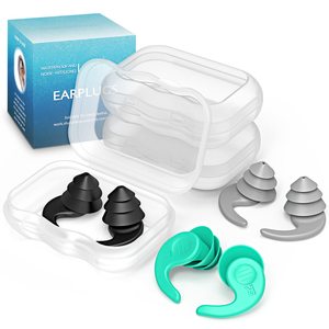 Bouchons d'oreilles de natation pour adultes Bouchons d'oreilles de natation en silicone réutilisables imperméables pour nager <span class=keywords><strong>surf</strong></span> plongée en apnée douche - Product Image 1
