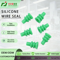 Joints d'étanchéité en silicone pré-grasés verts 347874-1 de qualité OEM pour entrée de câble unique pour boîtier de connecteur automobile