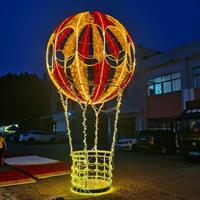 Minmei Chen Grand ballon à air chaud lumineux en fer IP65 pour extérieur, éclairage de Noël, festival, centre commercial, hôtel, décoration LED