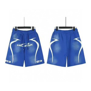 Pantalones Cortos de Hombre de Algodón Lavado Transpirables y Ecológicos con Cordón, Estampado de Llamas, Marca de Moda, Novedad Verano 2025 - Product Image 2